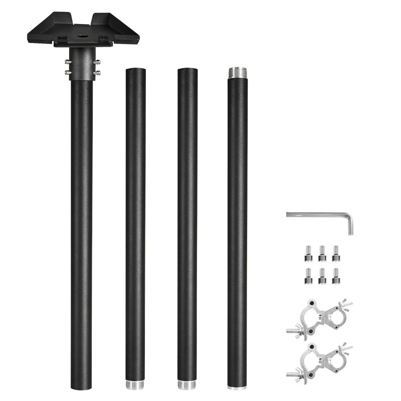 Support pour échelle Star RV RV, ensemble de tuyaux standard Gen 3 à fixation à angle réglable à 360 °, adaptateur pour échelle très longue en acier Starink RV compatible avec Gen3 et V3, facile à assembler, noir