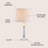 Clarens Crystal Bedside Table Lamp