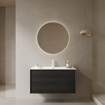 Meuble-lavabo avec lavabo et 2 tiroirs