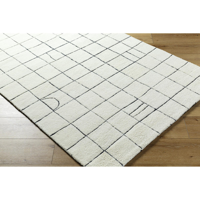 Portobello Hand Tufted Wool Area Rug, Rectangle 2' x 3'