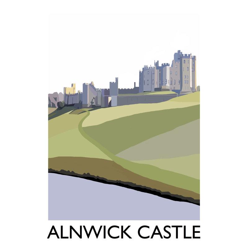 Alnwick by Richard O'Neil - Print, 40 cm H x 30 cm W x 1 cm D, No Frame