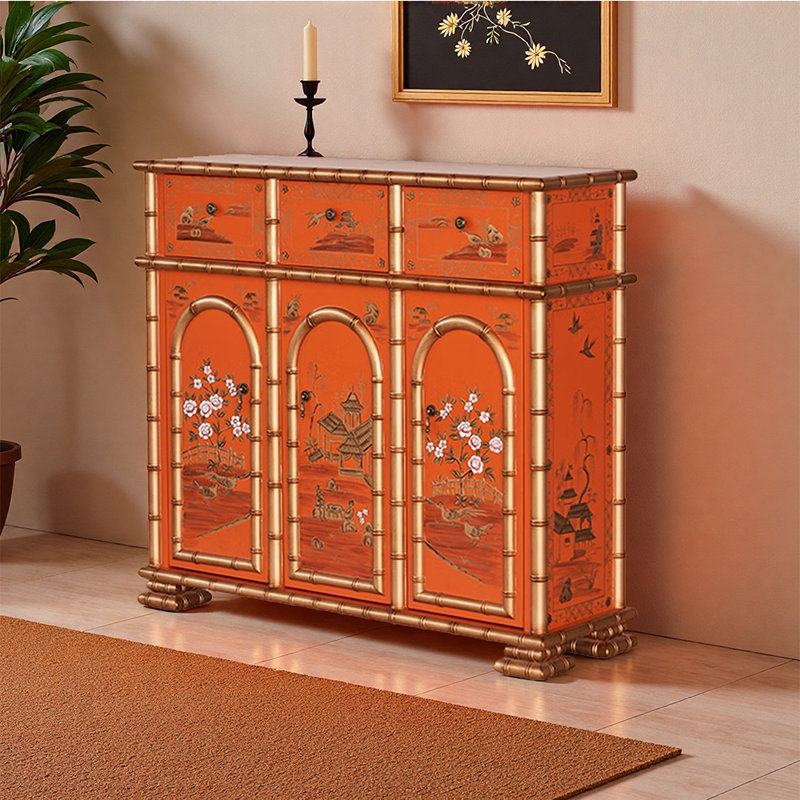 European style decorative shoe cabinet
