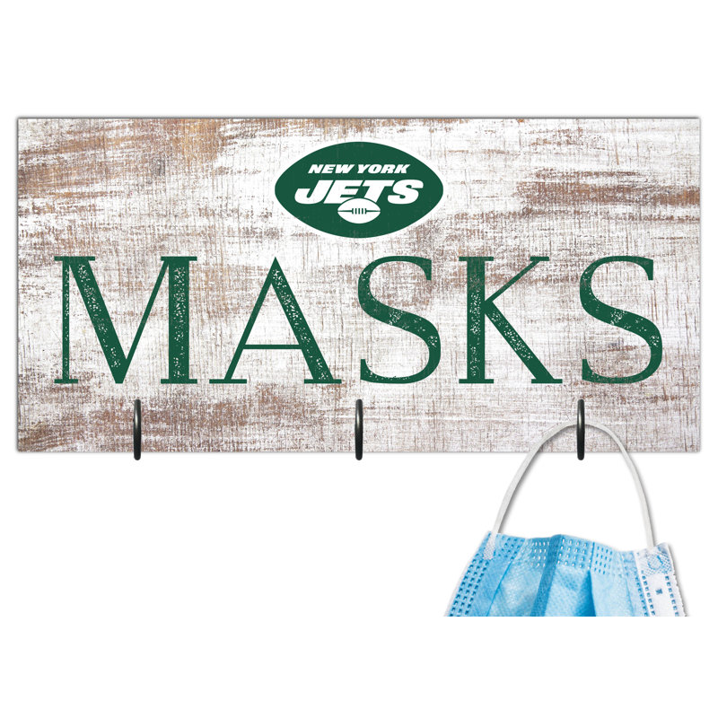 3 - Hook Wall Mounted Coat Rack, New York Jets