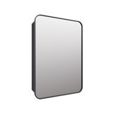 Stainless Steel Recessed Framed Single Door Medicine Cabinet with Adjustable Shelves