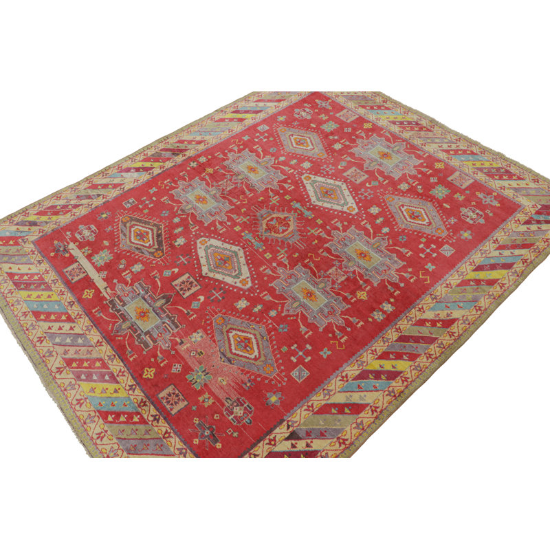 One-of-a-Kind Rectangle 9’6” X 11’8” Hand Knotted Area Rug