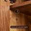 Buffet ajustable en noyer noir