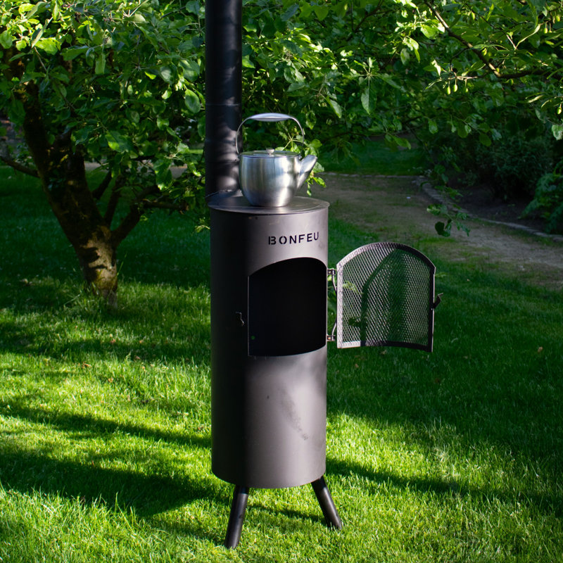 Triangle Steel Chimnea, Black