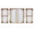 Triptych 3-piece Textured Canvas Wall Art Set