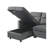 Velvet Reversible Sleeper Sectional Sofa With Storage Chaise And Side Pocket-721238525