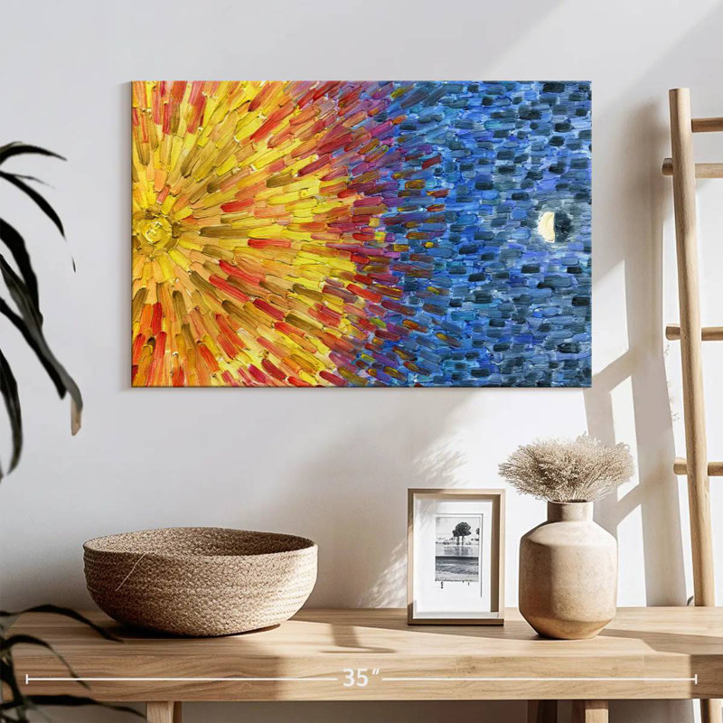 Oberle Moon Sun, 16" H x 24" W