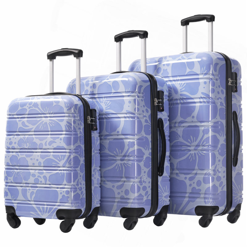 Valise à roulettes 3 pièces Hardshell avec valise TSA