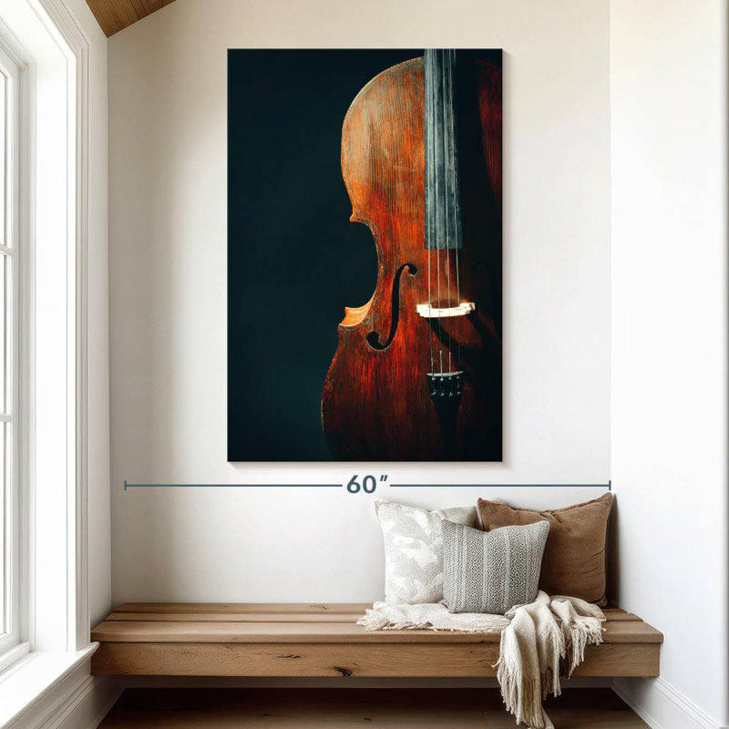 Abarca Classical Old Cello, 51" H x 34" W