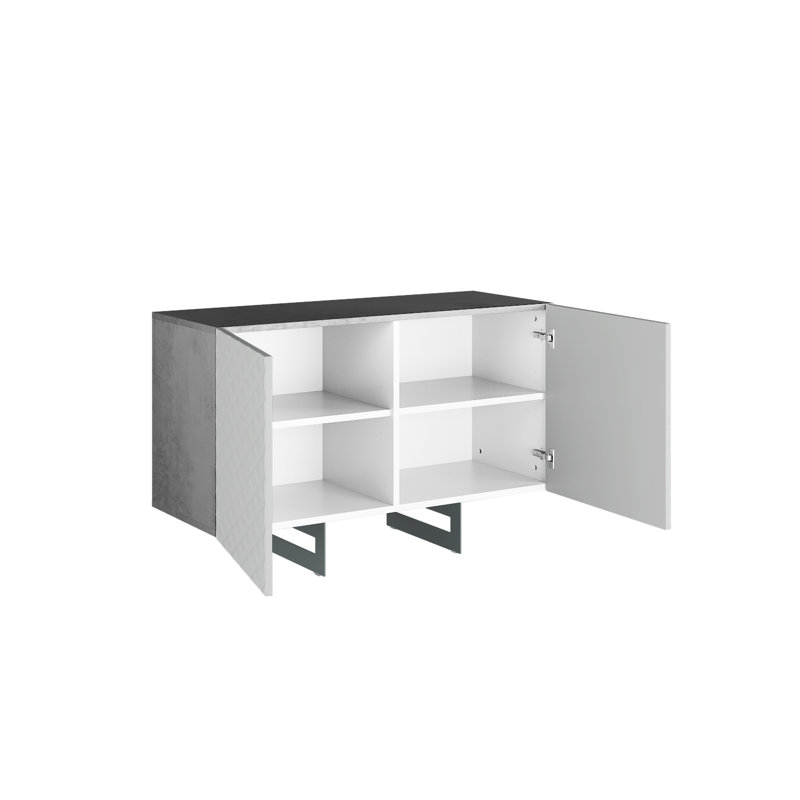 Erhart 110cm Sideboard, Concrete/Grey