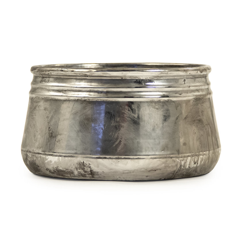 Ragland Metal Table Vase, 5" H x 9.5" W x 9.5" D