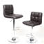 Tabouret de bar pivotant réglable en similicuir, ensemble de 2-51775728