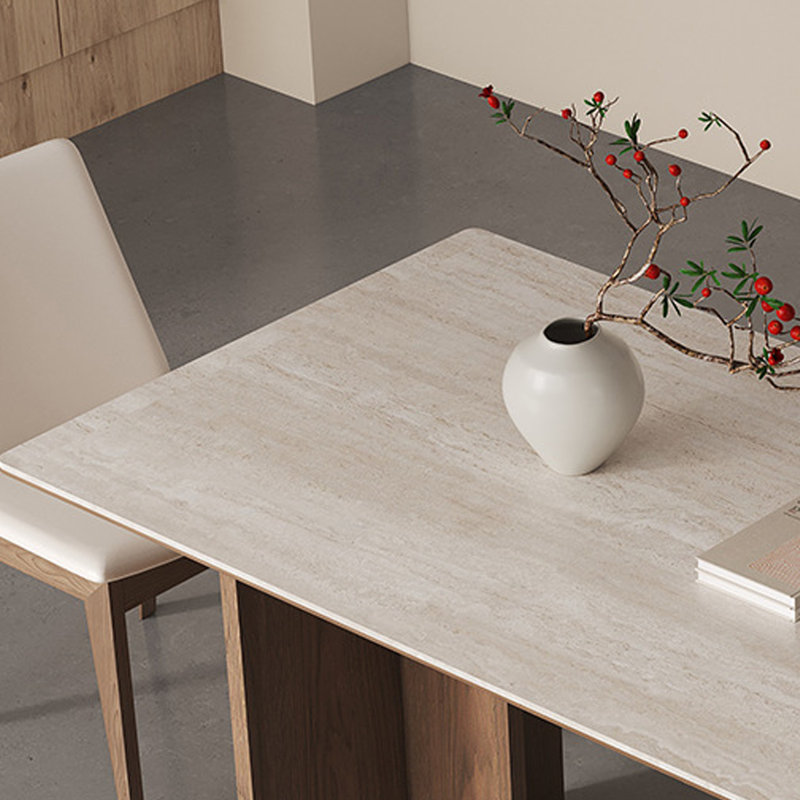 Table de salle à manger rectangulaire simple, H 29,53 po x l 62,99 po x P 31,5 po, 5 pièces: table, 4 chaises