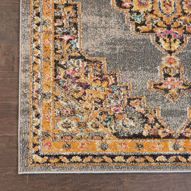 Tapis traditionnel bohème Veronique, Rectangle 3 pi 11 po x 5 pi 11 po