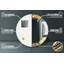Huldar Glass Flat Wall Mirror