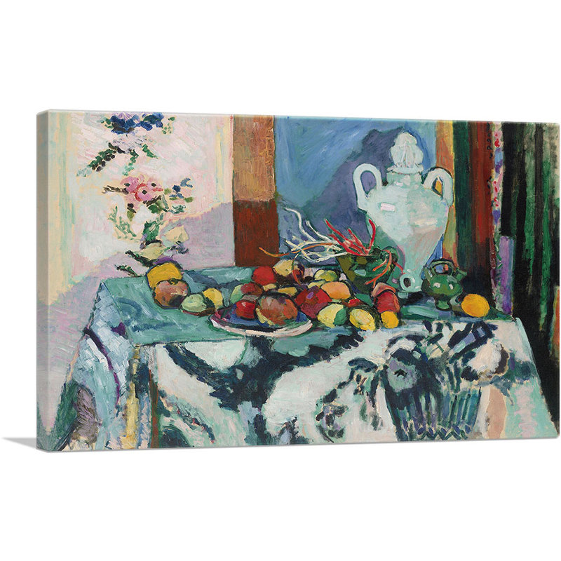 «Blue Still Life 1907» par Henri Matisse, reproduction d'art sur toile tendue, H 12 po x l 18 po x P 0,75 po