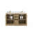 Brazell 60'' Double Bathroom Vanity with Quartz Top