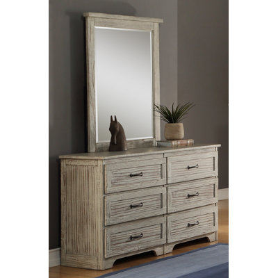 6 Drawer Dresser with Mirror
