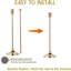 30pcs Gold Candlestick Holders Set, Candle Sticks Holder for Taper Candles