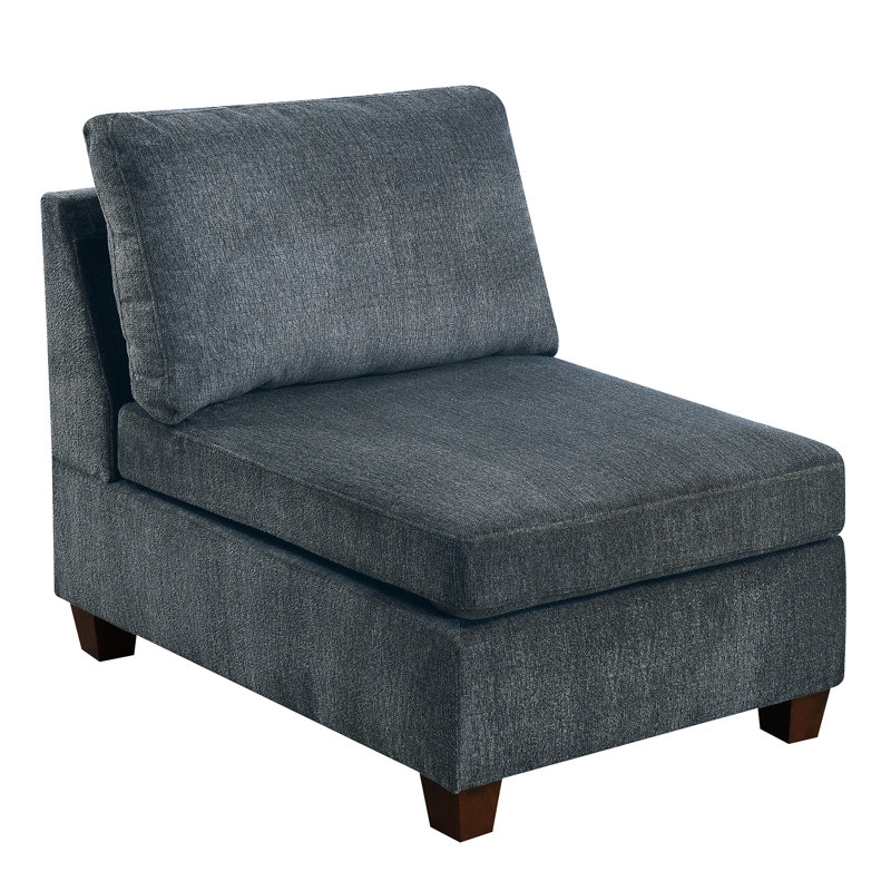 Modulaire - 4 pièces en gris, chaises recouvertes de tissu chenille, base en bois gris, collection de chaises, fabrication