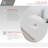 STYLISH Opulence 15-3/4"L White Oval Vessel Sink