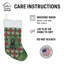 Chaussette de Noël noir Briard Christmas PoinsettIas-119850621