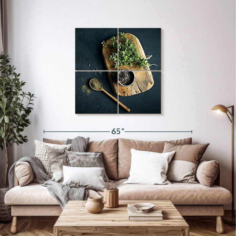 Yarlin Kitchen Herbs, 38" H x 38" W