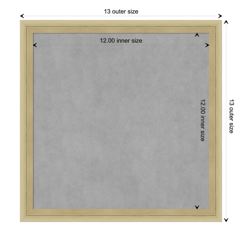 Tableau magnétique magnétique en métal, H 13 po x l 13 po