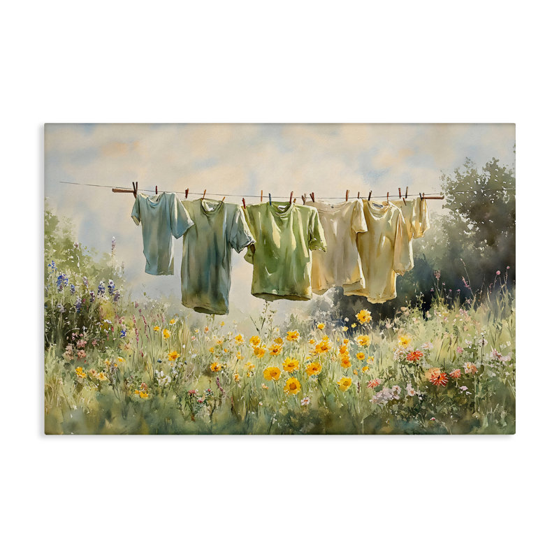 Toile de buanderie Wildflower & Backyard, design par Creative Studio, H 20 po x l 30 po