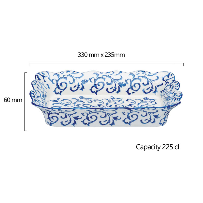 Heritage Rectangular Roaster, Blue