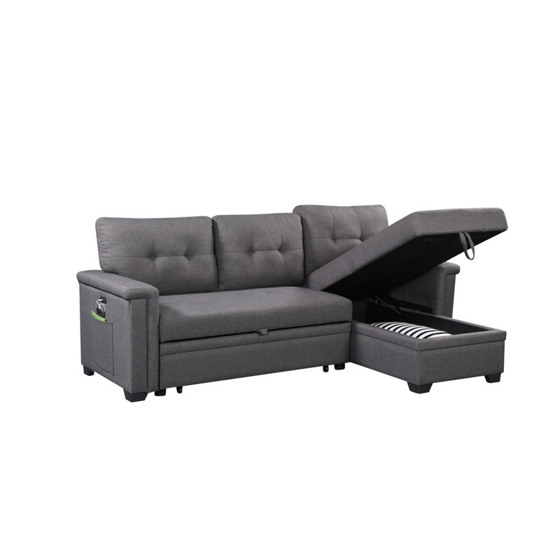 Canapé modulaire réversible avec rangement et couette