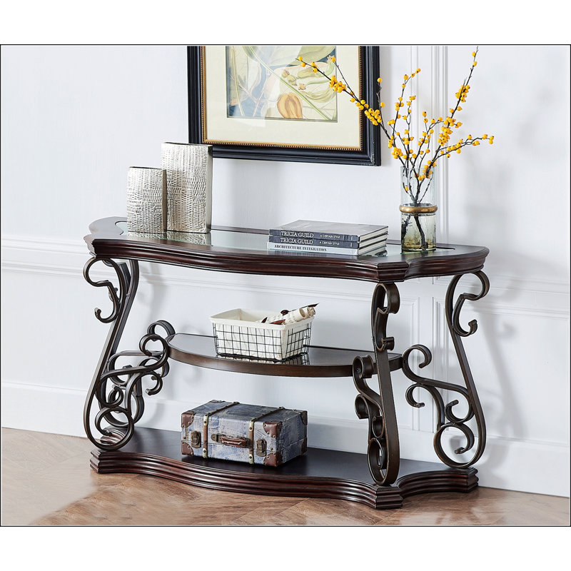 Sofa Table With Glass Table Top