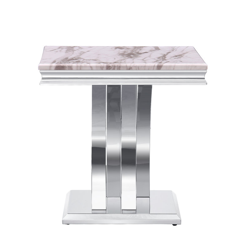 Preglo Solid Wood Top End Table