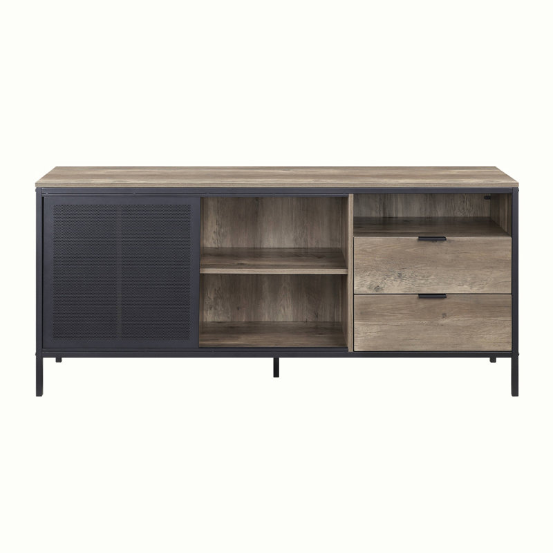 Crédence de rangement une pièce en bois massif de 63 po Jenyah