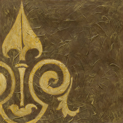 Gold Damask III - Wrapped Canvas Print