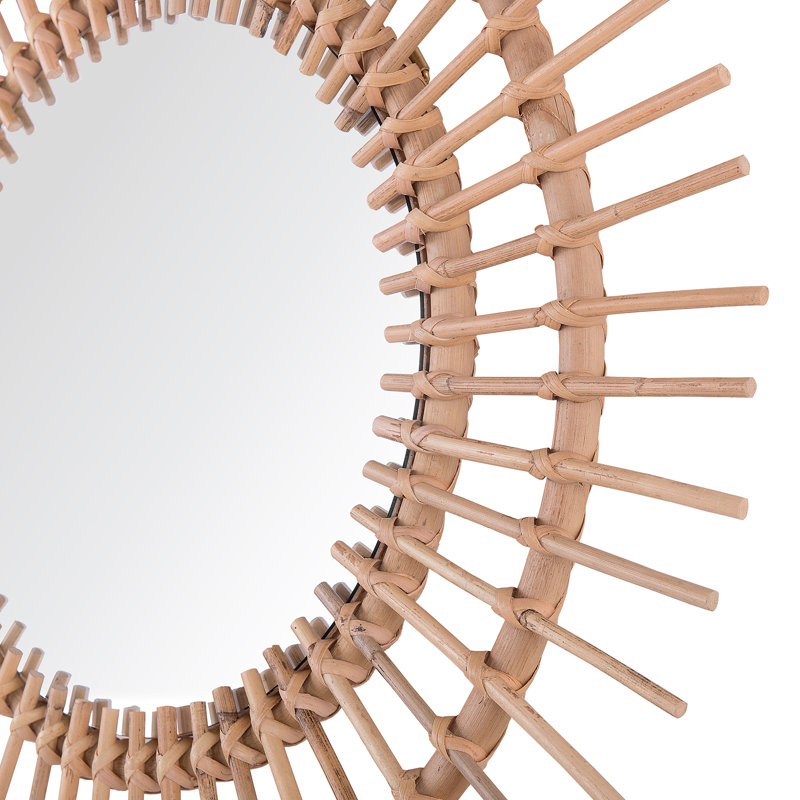 Christie Flat Wall Mirror, Beige