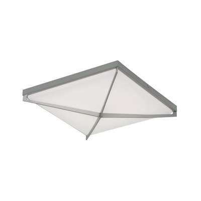 Plafonnier encastré carré à 1 lumière Mendosa