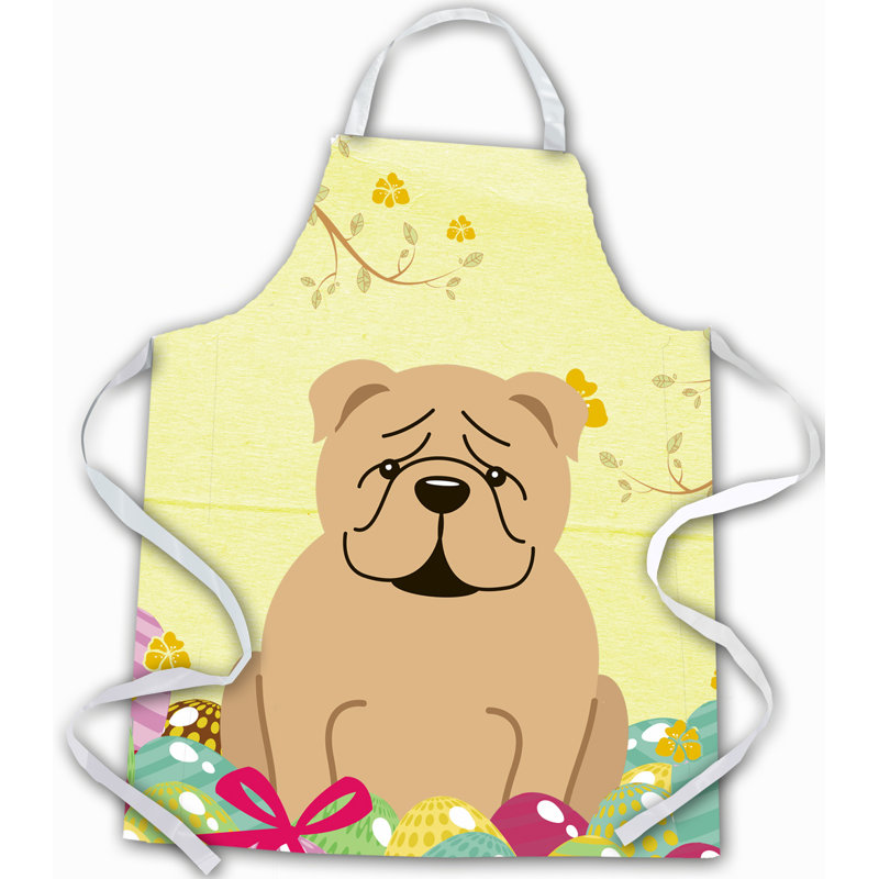 Tablier œufs de pâques, Bouledogue anglais, Blond / fauve