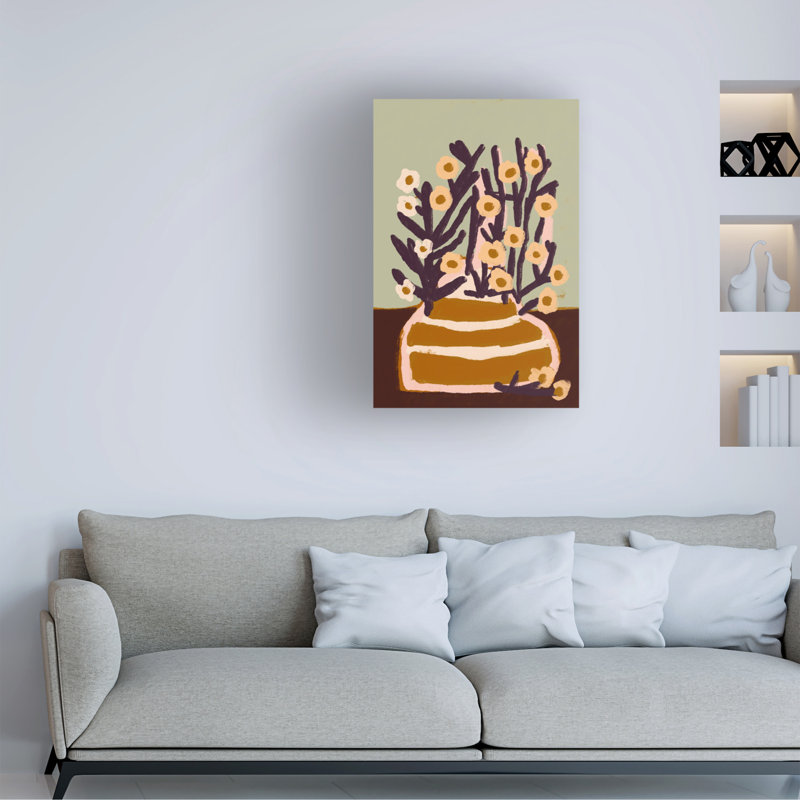 Treechild  Pastel Flower Impression No 6 Canvas Art, 16" H x 24" W