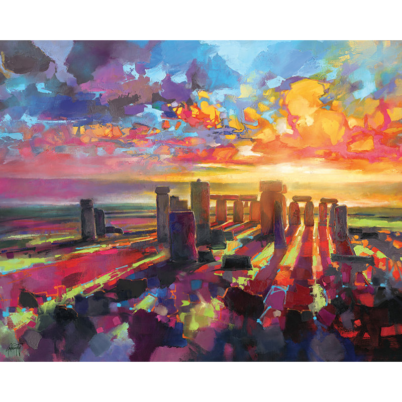 Stonehenge Equinox by Scott Naismith - Wrapped Canvas Painting, 40 cm H x 50 cm W