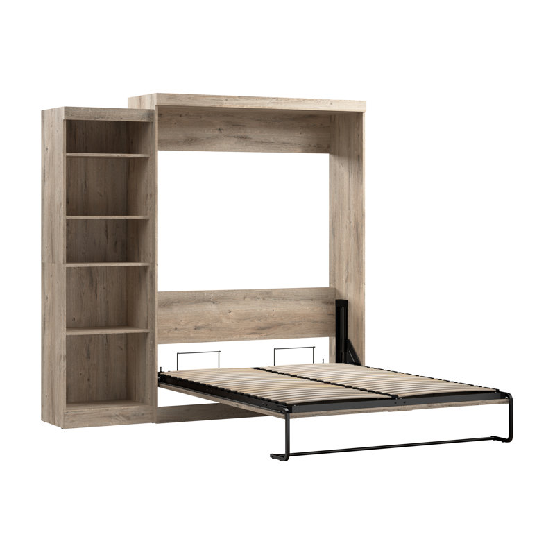 Lit escamotable avec rangement Arlex, Plein, Brown