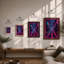 Neon City Streets Modern - Print-381870657-381870659