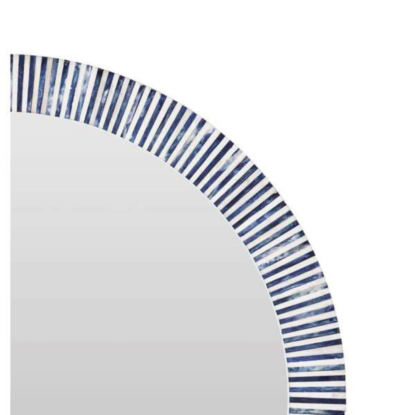 Vancouver Bone Round Wall Mirror, 36" H x 36" W
