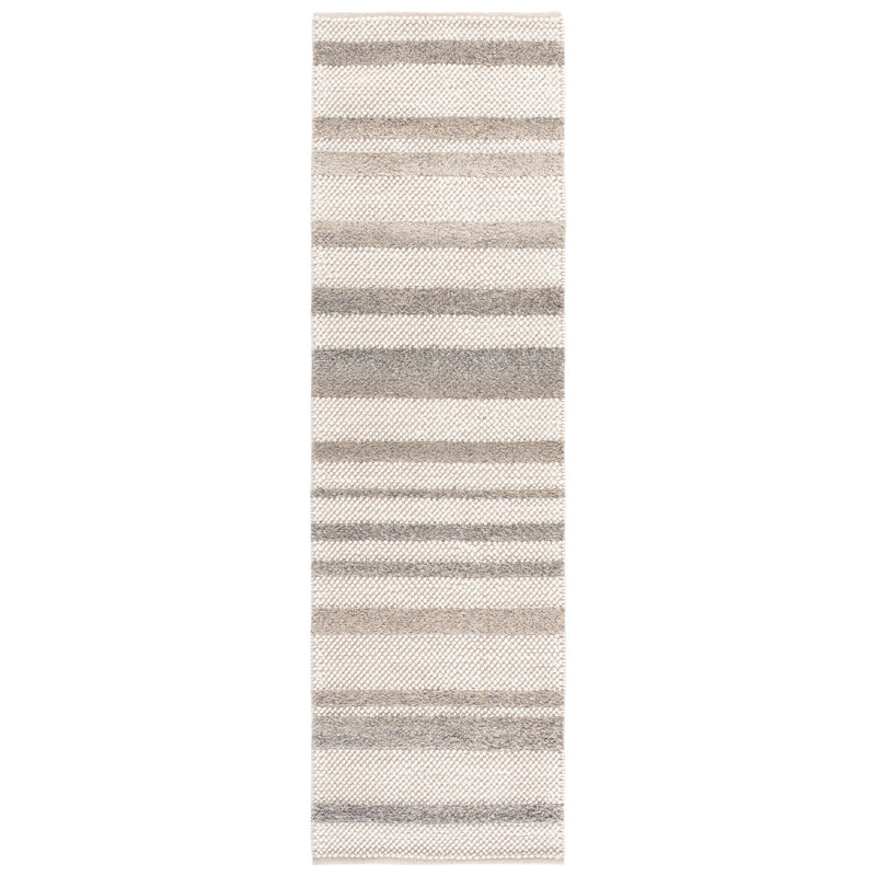 Natura 231 Hand Loomed 60% Wool; 30% Pet Yarn; 10% Cotton Abstract Rug, Runner 2'3" x 8'