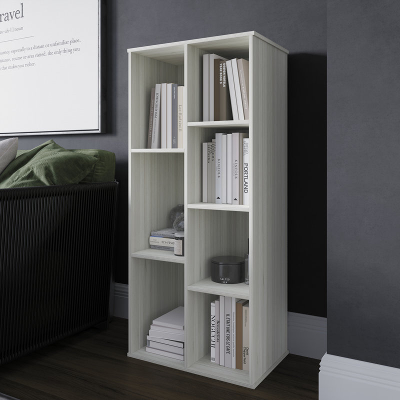Colello Bookcase, Light Gray