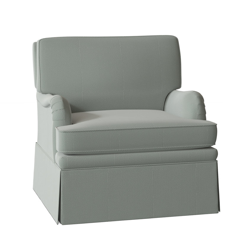 London Slipcovered Armchair, Avery Aquamarine