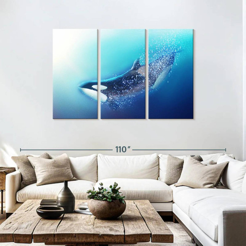 Brampt Underwater Orca, 48" H x 74" W